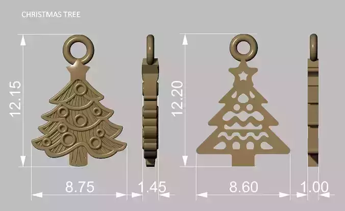 Christmas tree 2023 3D print model