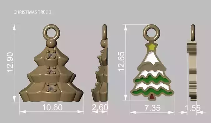 Christmas tree 2 2023 3D print model