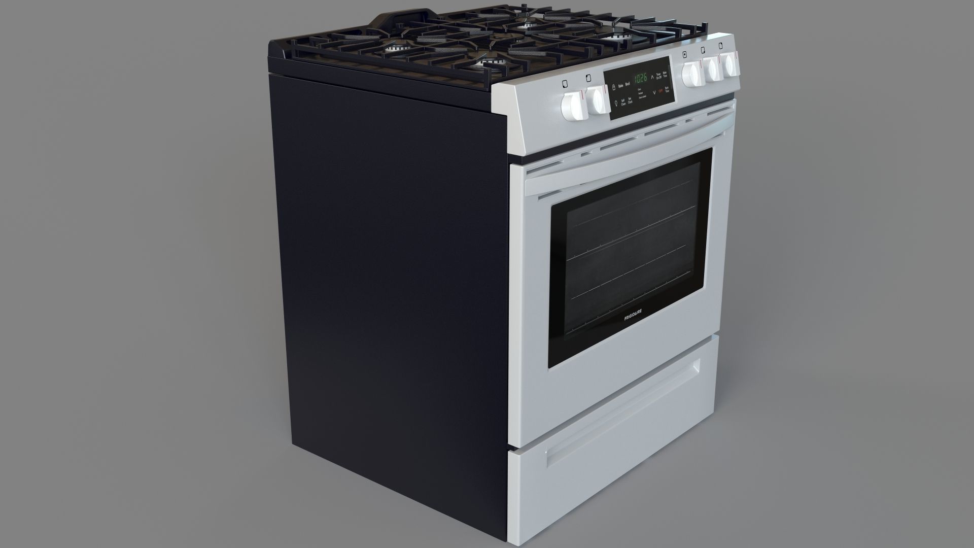 Frigidaire 30 Front Control Freestanding Gas Range 3D model_2