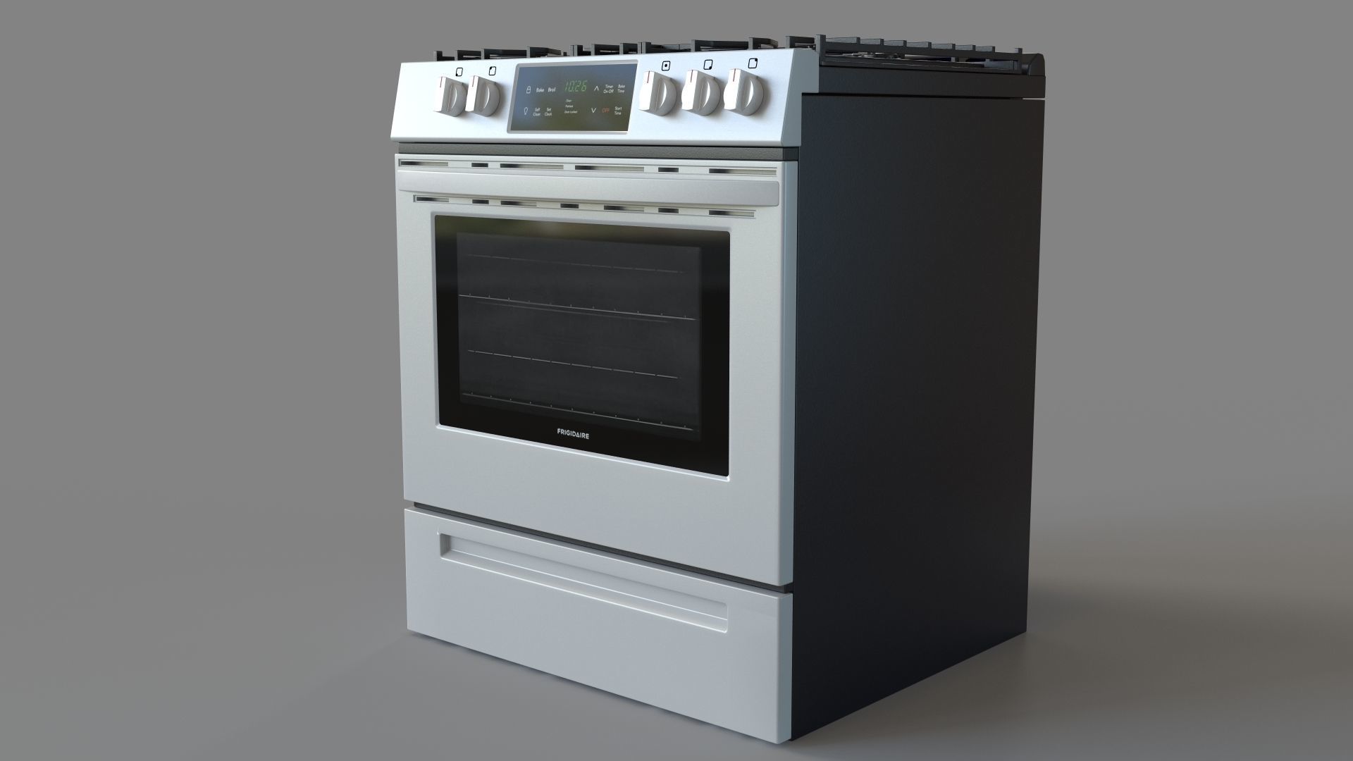 Frigidaire 30 Front Control Freestanding Gas Range 3D model_5
