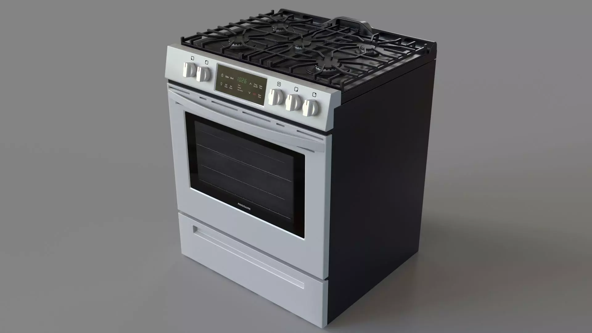 Frigidaire 30 Front Control Freestanding Gas Range 3D model_0