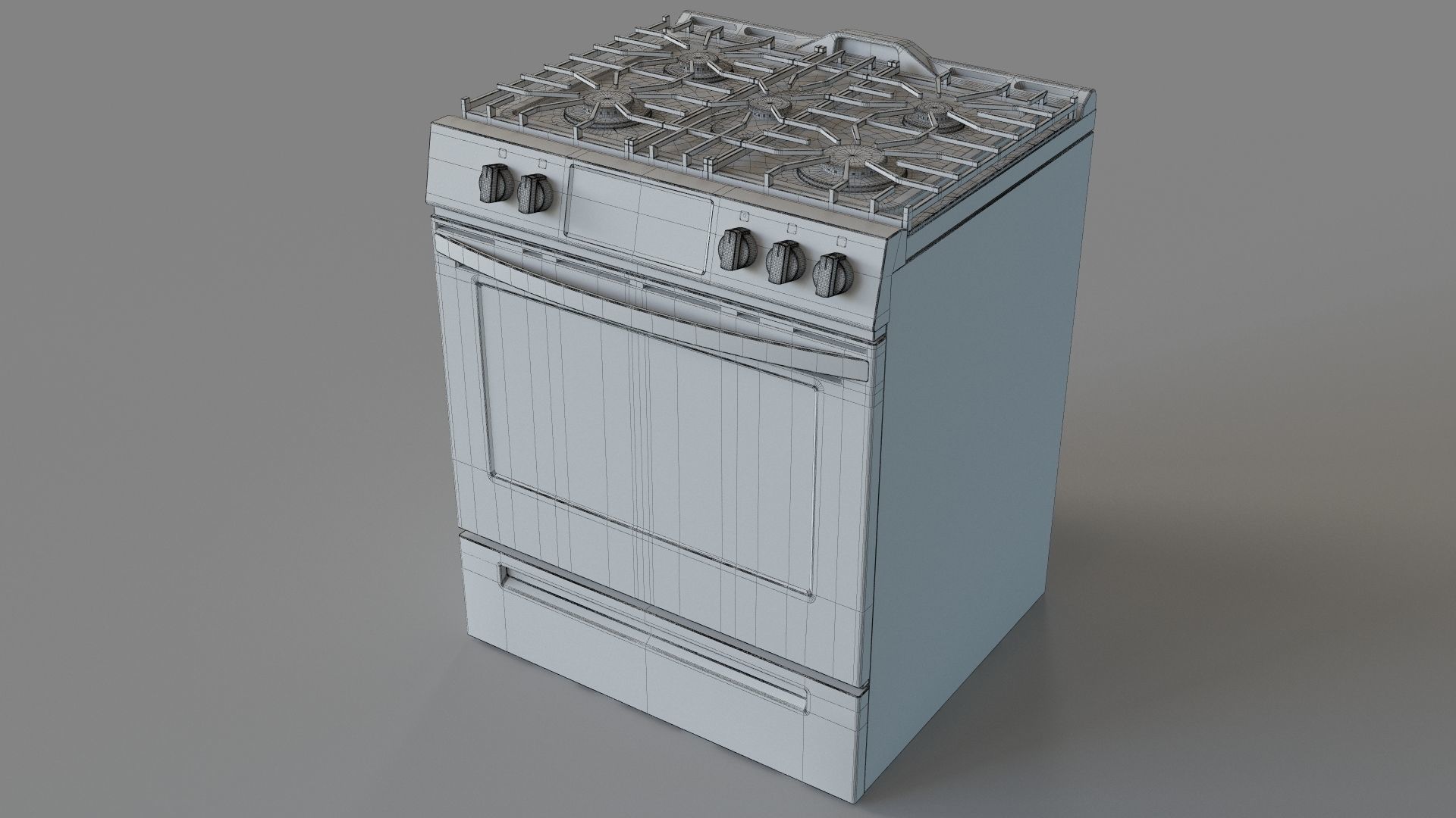 Frigidaire 30 Front Control Freestanding Gas Range 3D model_6