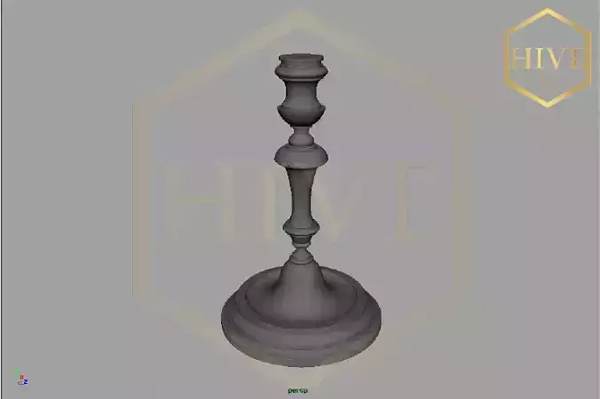 3d model decore candle stick stl 3D model