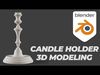 3d model decore candle stick stl 3D model_1