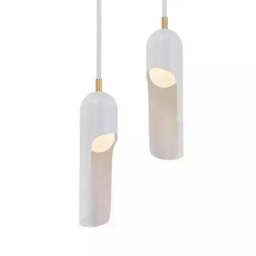 PARIS 2 two pendant lights with gold accents