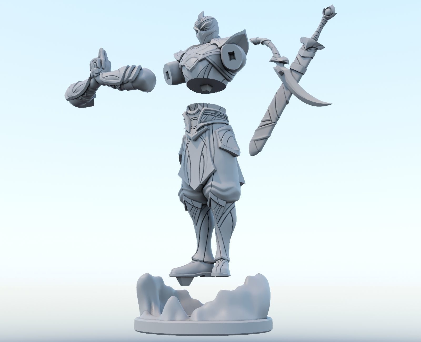 shen league of legends 3d print model 3D print model_2
