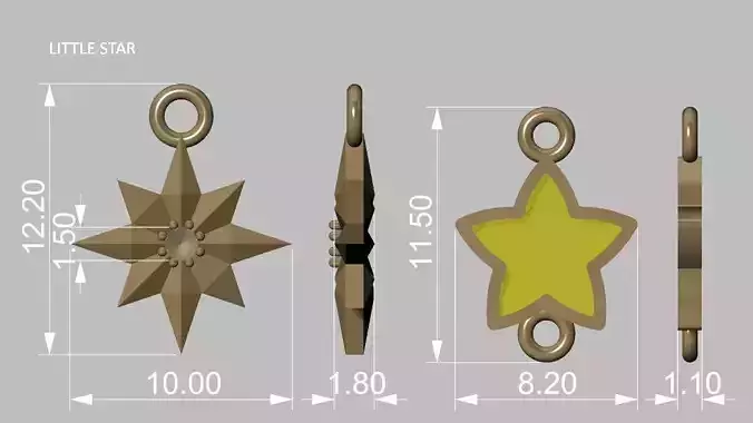 Christmas star 2023 3D print model