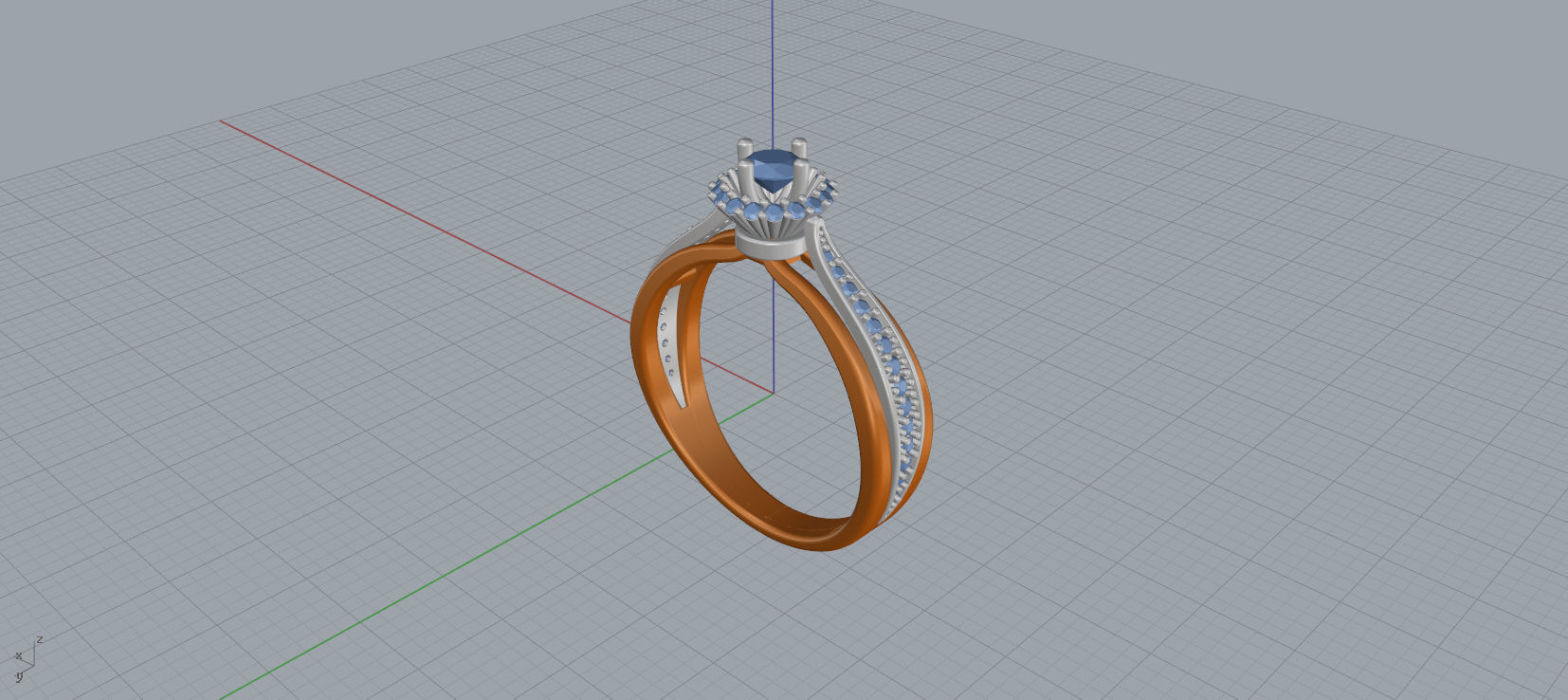 Solitaire Engagement Ring 3d model C24 3D print model_13