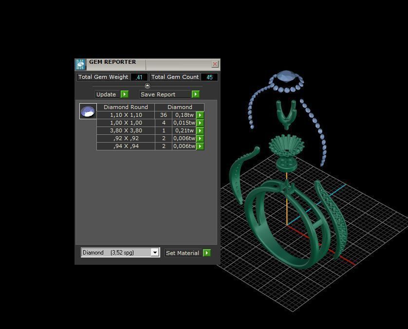 Solitaire Engagement Ring 3d model C24 3D print model_8