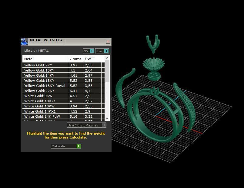 Solitaire Engagement Ring 3d model C24 3D print model_9