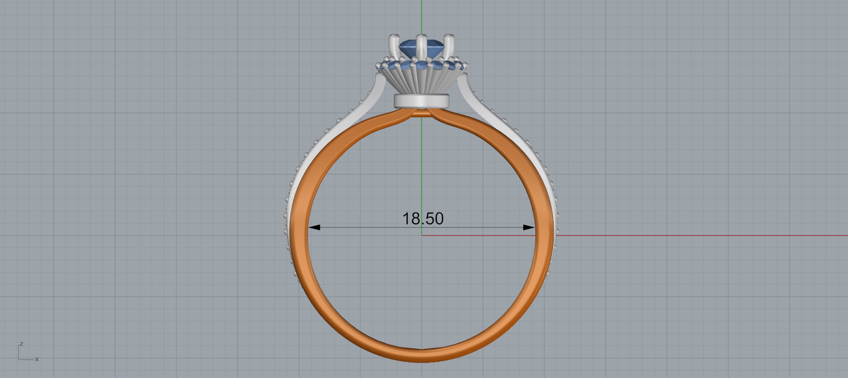 Solitaire Engagement Ring 3d model C24 3D print model_11