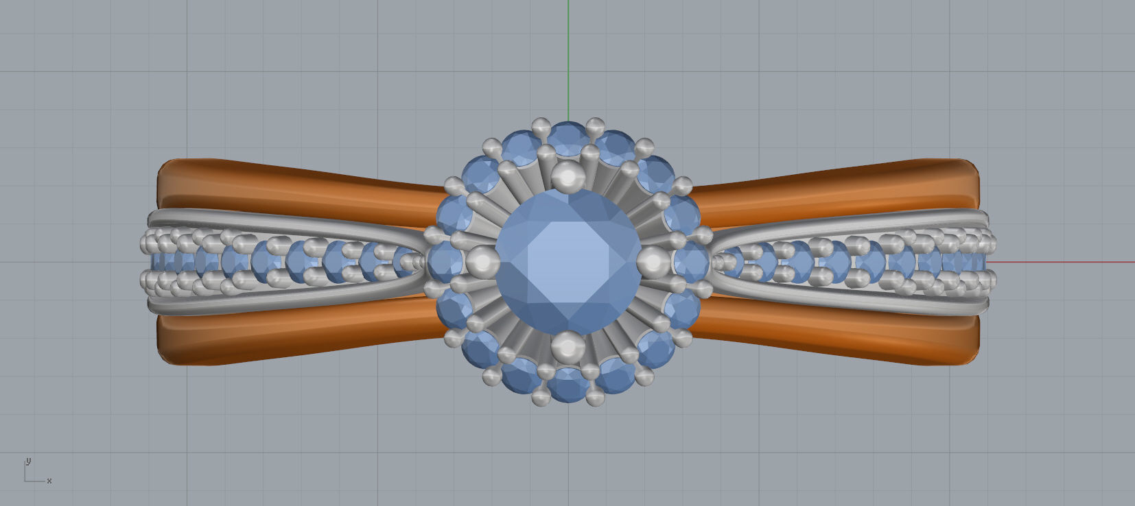 Solitaire Engagement Ring 3d model C24 3D print model_10