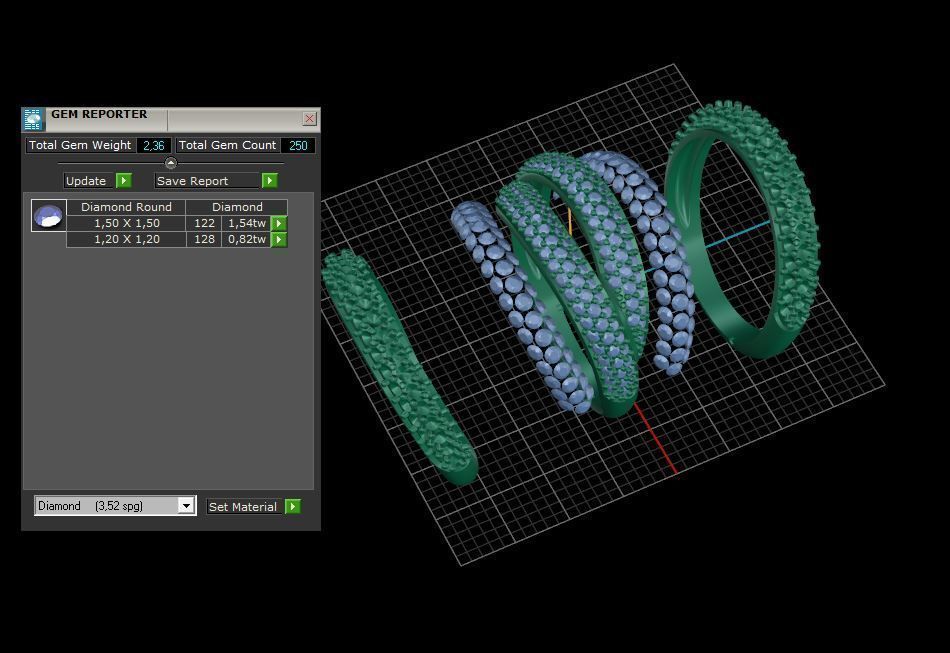 Grisogono Ring 3D print model C25 3D print model_7