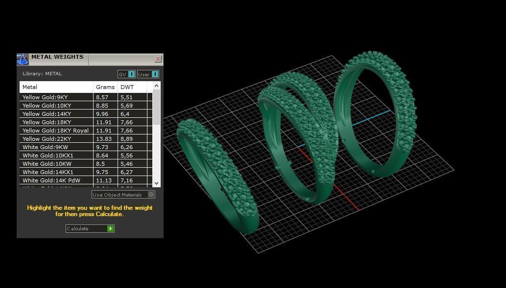 Grisogono Ring 3D print model C25 3D print model_15