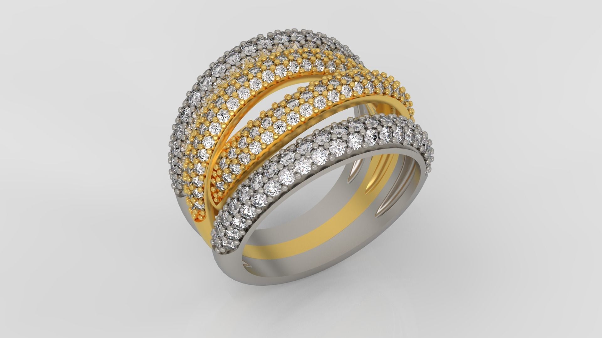Grisogono Ring 3D print model C25 3D print model_5