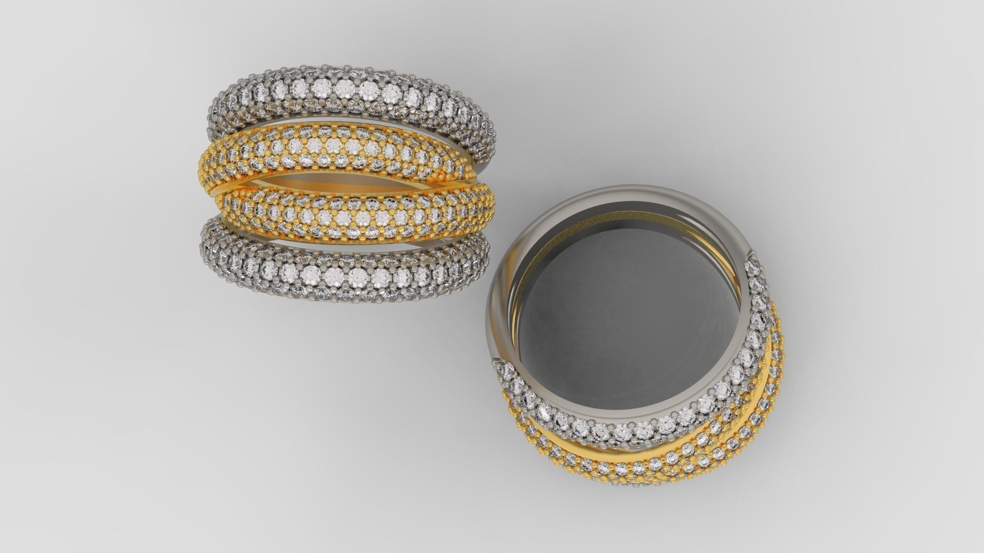 Grisogono Ring 3D print model C25 3D print model_4