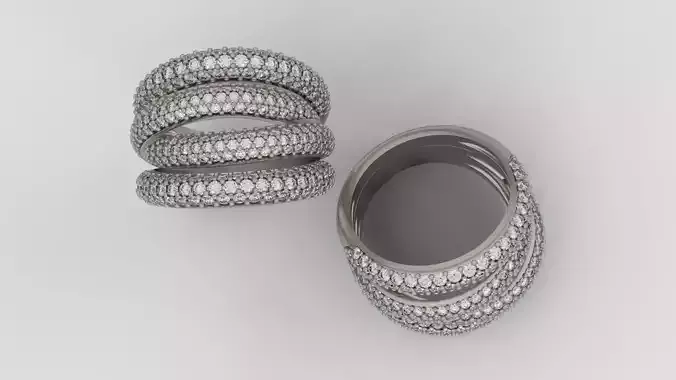 Grisogono Ring 3D print model C25