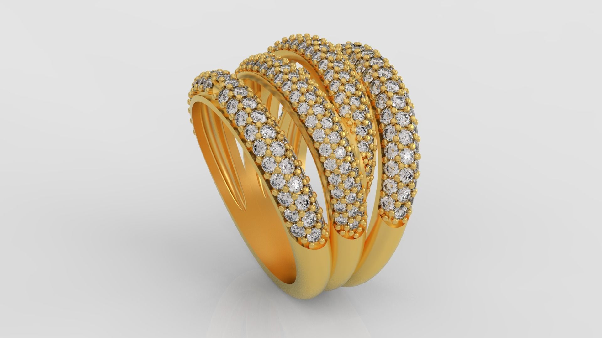 Grisogono Ring 3D print model C25 3D print model_1