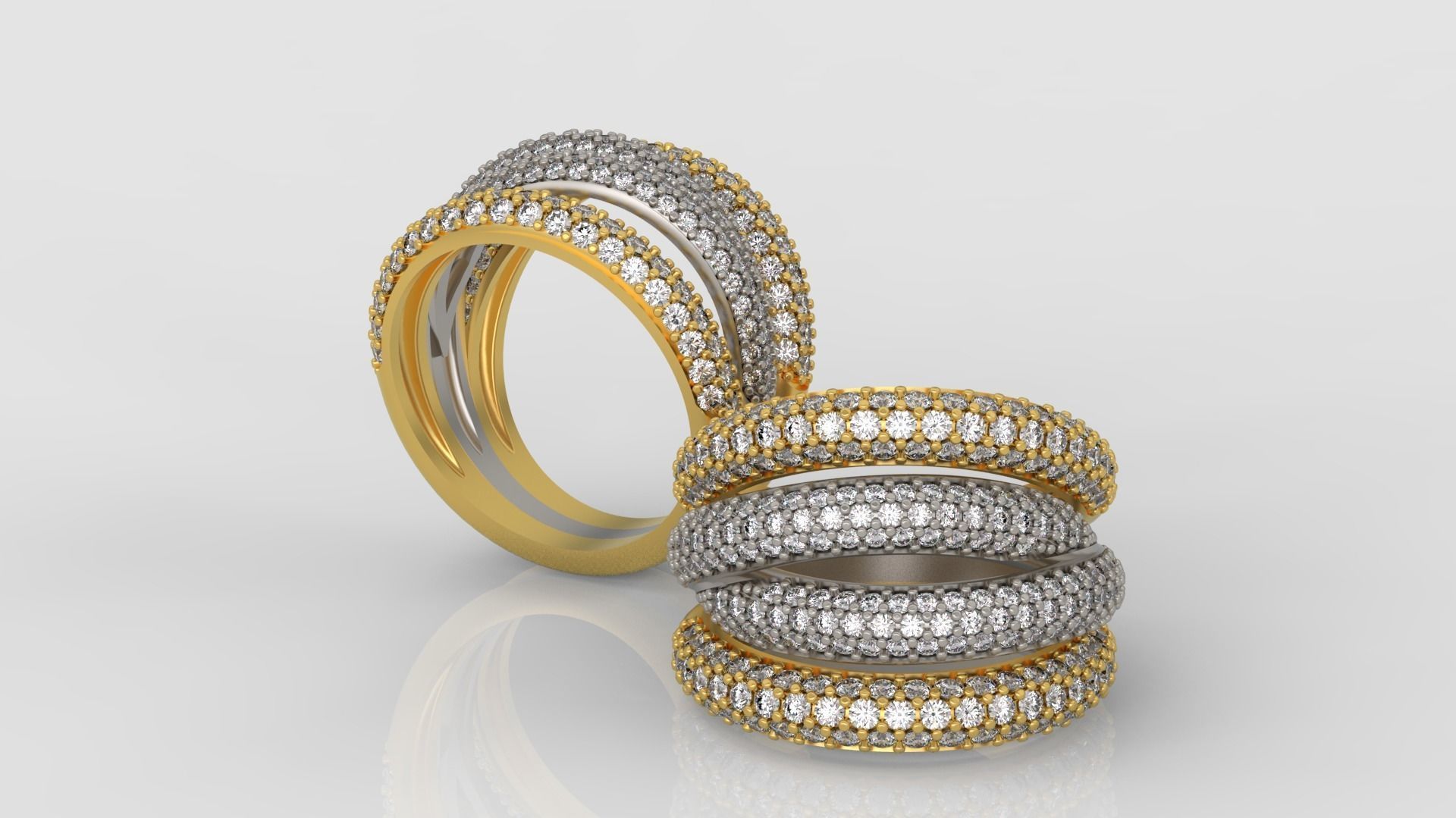 Grisogono Ring 3D print model C25 3D print model_3