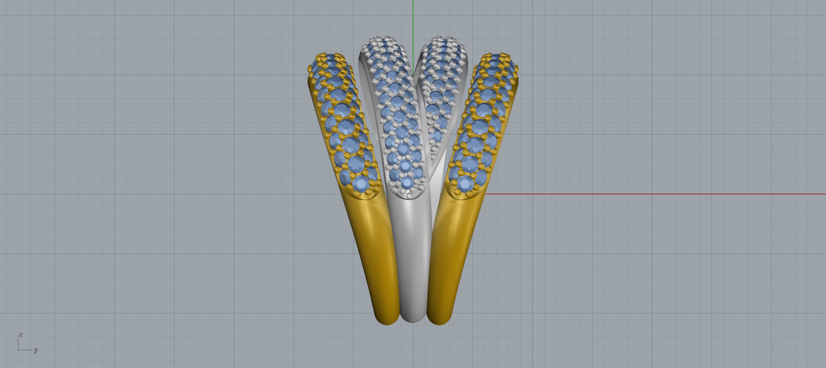 Grisogono Ring 3D print model C25 3D print model_9