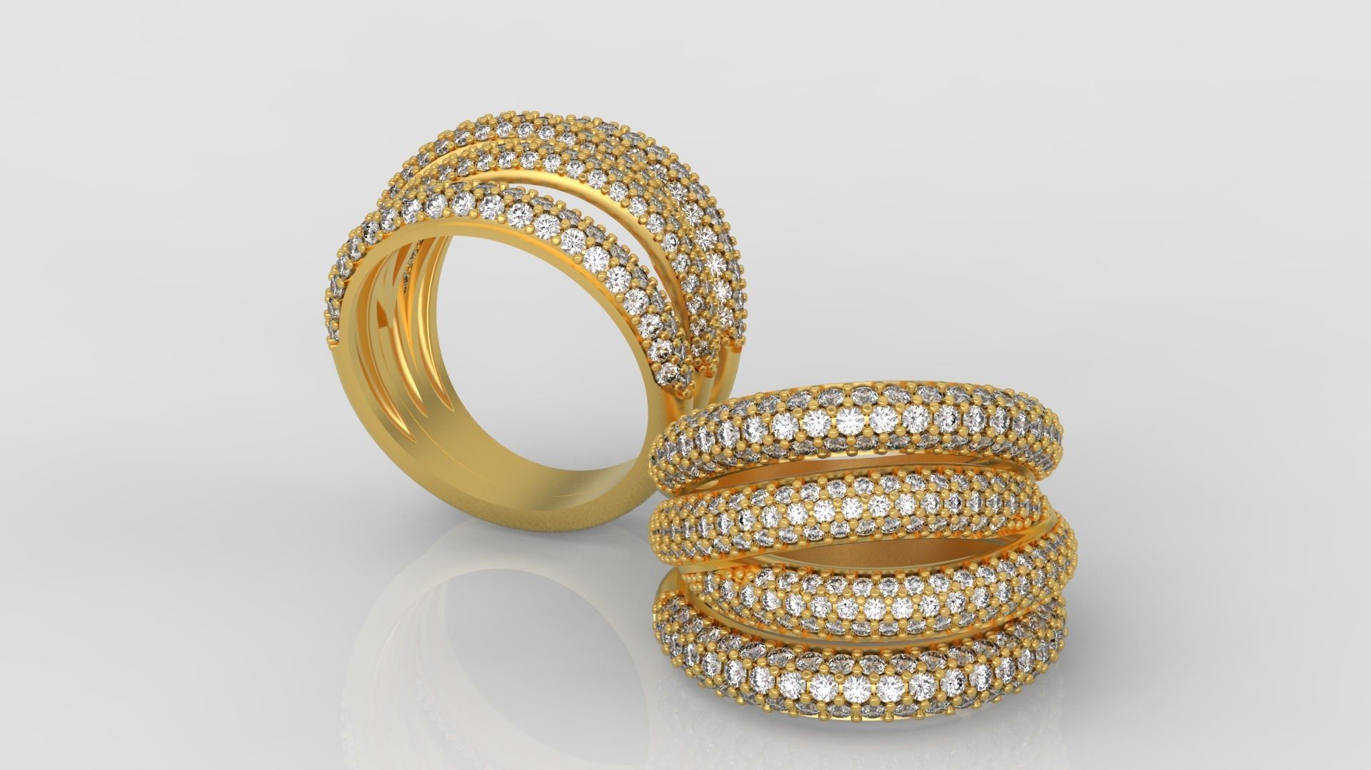 Grisogono Ring 3D print model C25 3D print model_2