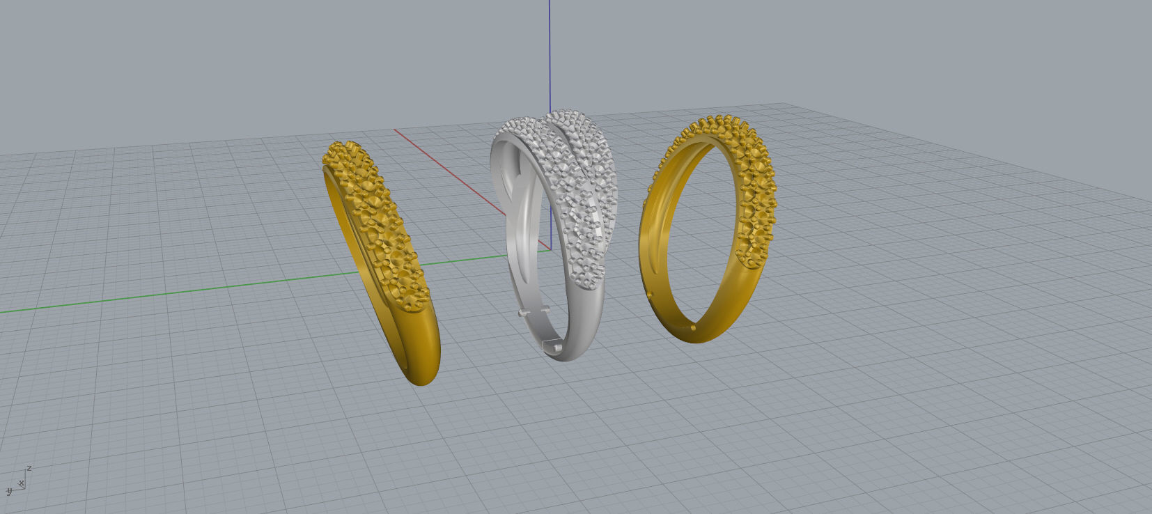 Grisogono Ring 3D print model C25 3D print model_13