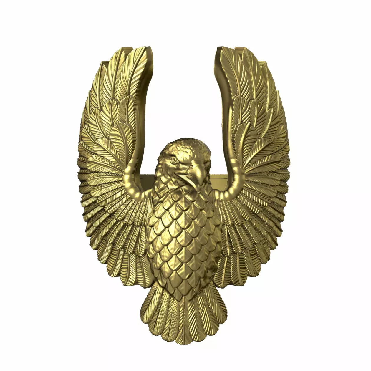 EAGLE RING - OPEN AND CLOSED BEAK 3D print model