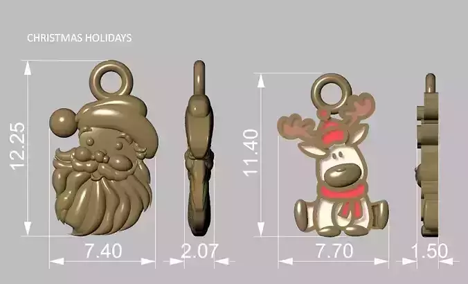 Christmas symbol 2 2023 3D print model