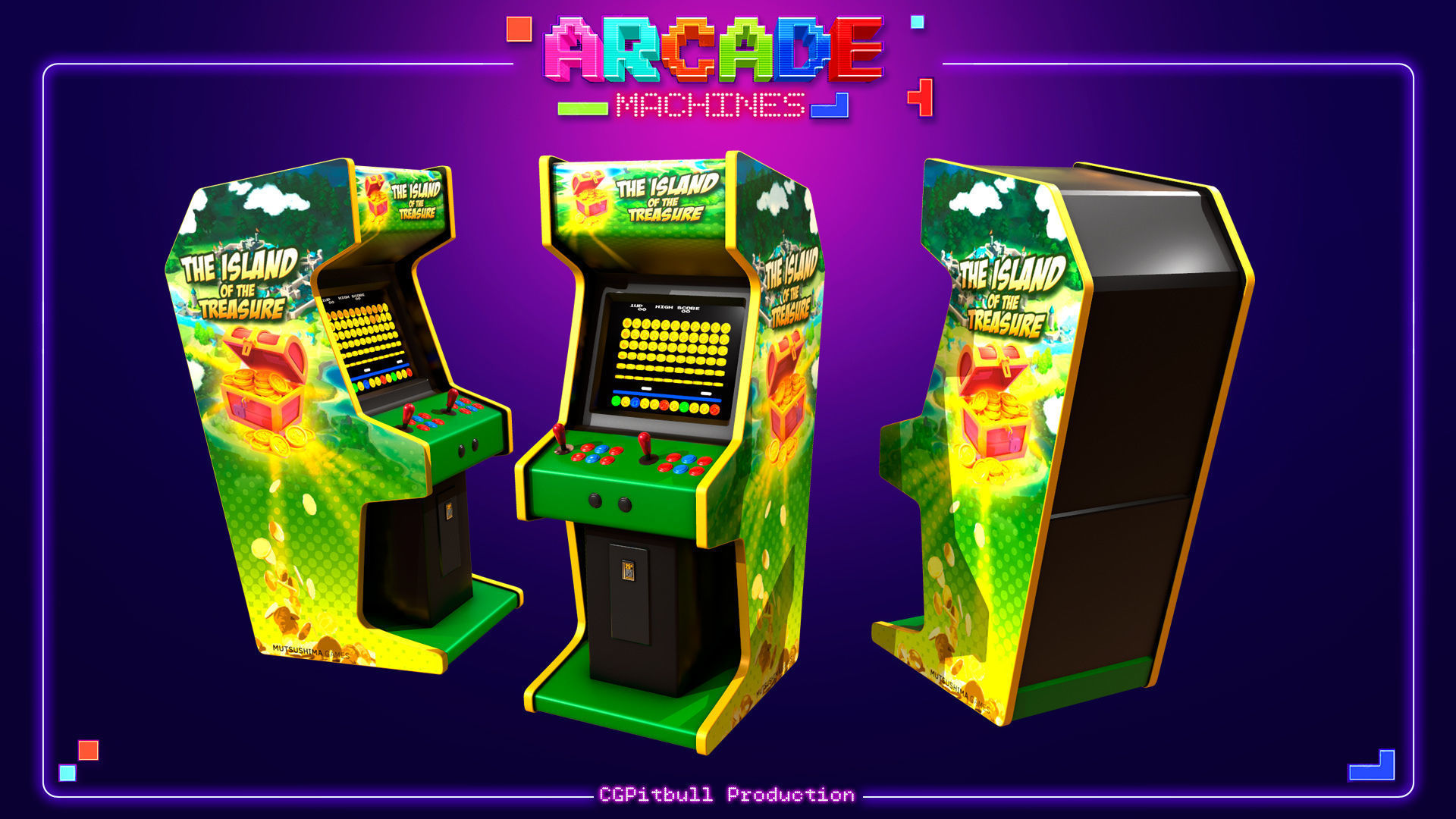 ARCADE Machines X3 Low-poly 3D model_3