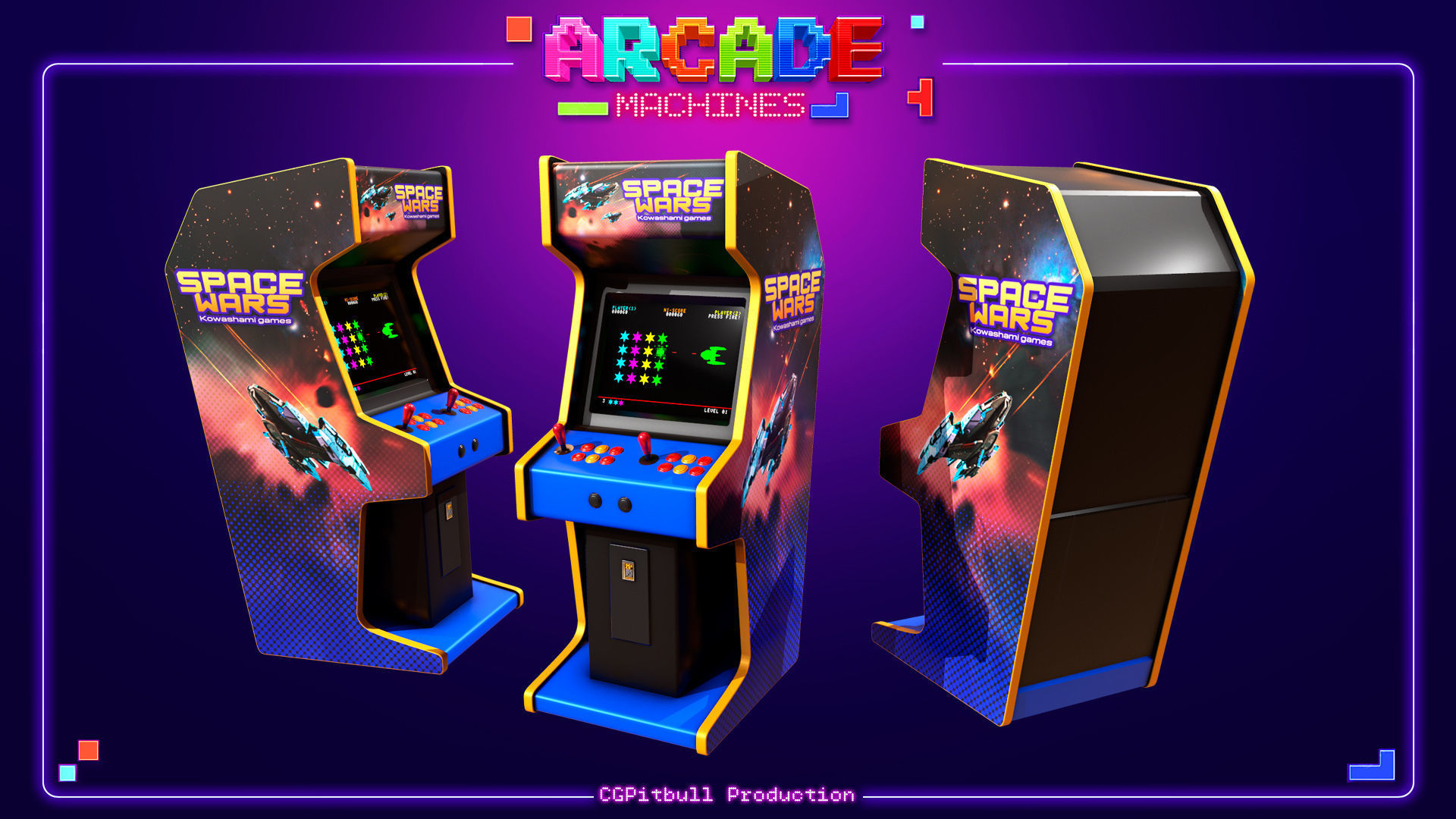 ARCADE Machines X3 Low-poly 3D model_1