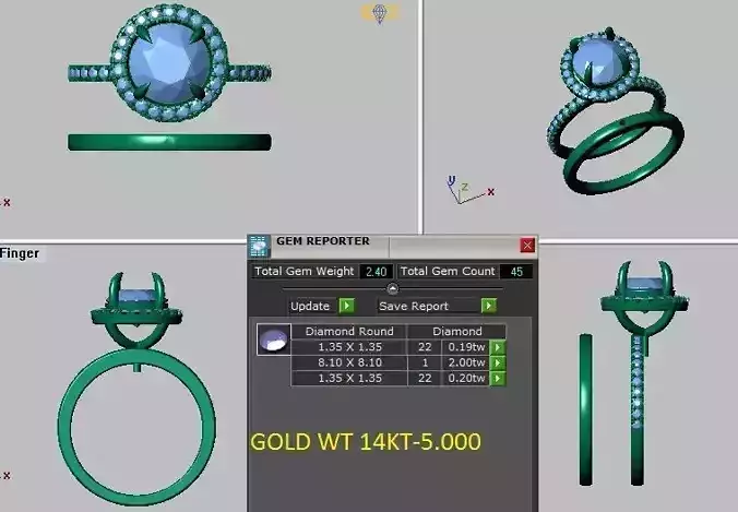 halo solitaire engagement ring