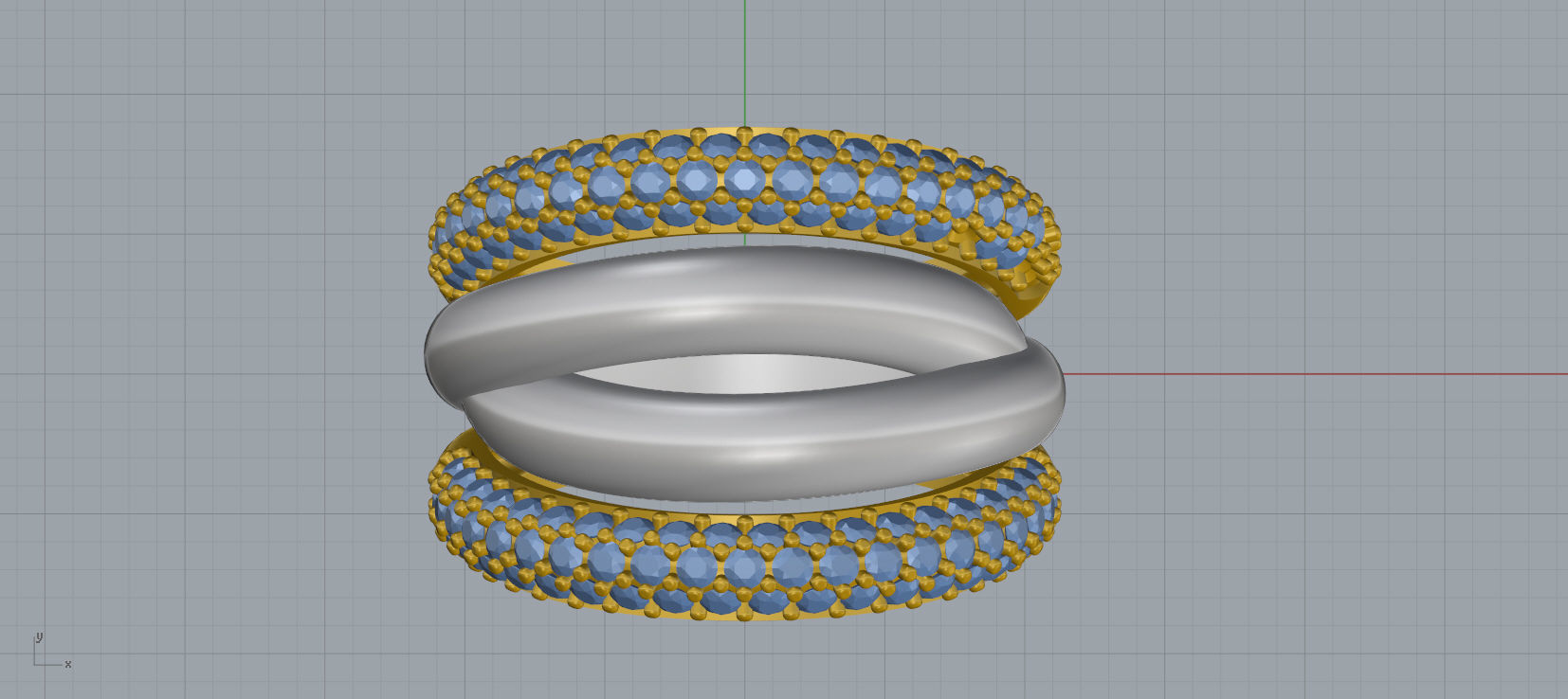 Grisogono Ring 3D print model C27 3D print model_9