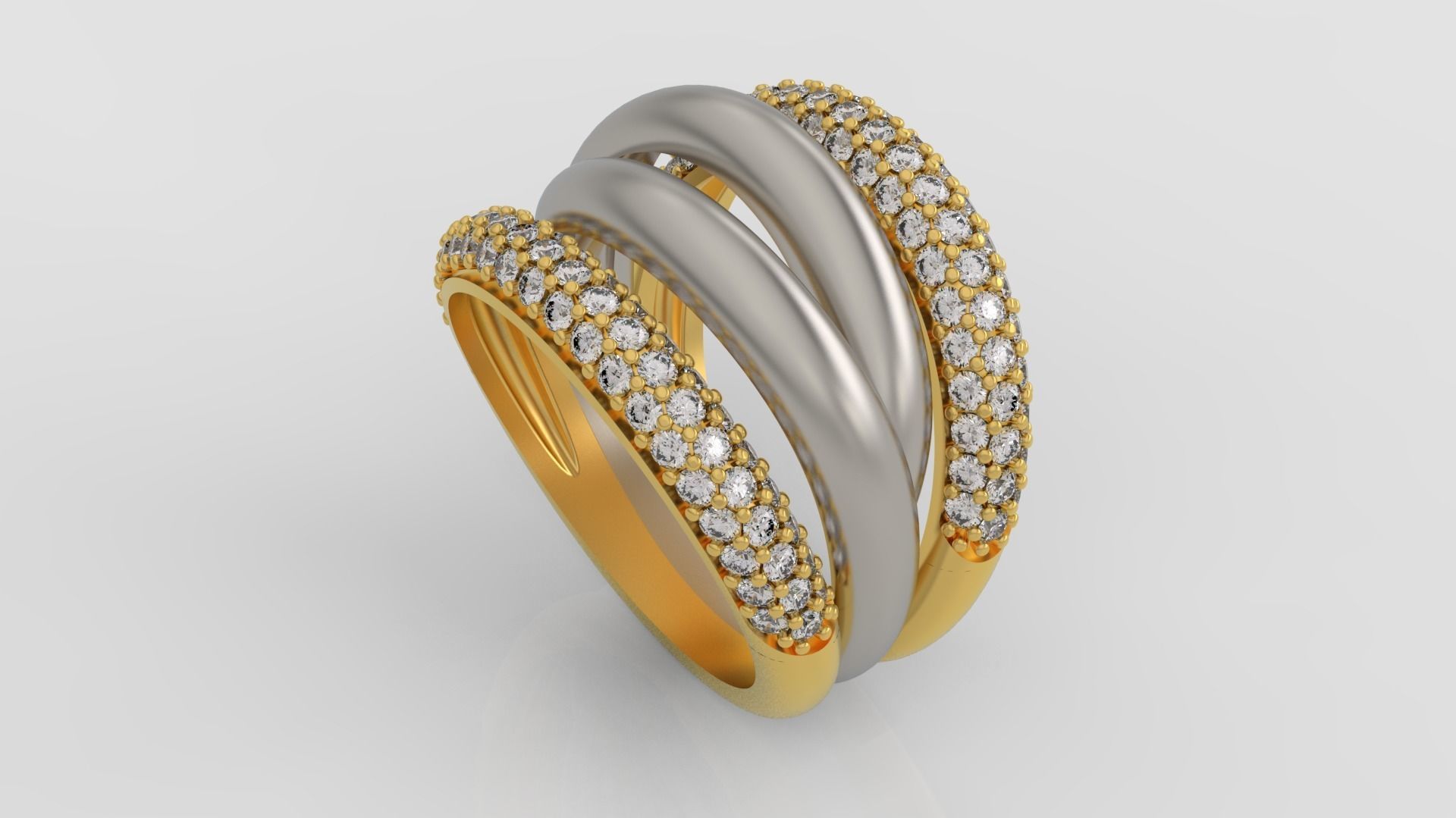Grisogono Ring 3D print model C27 3D print model_1