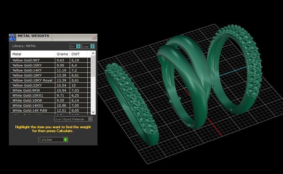 Grisogono Ring 3D print model C27 3D print model_8