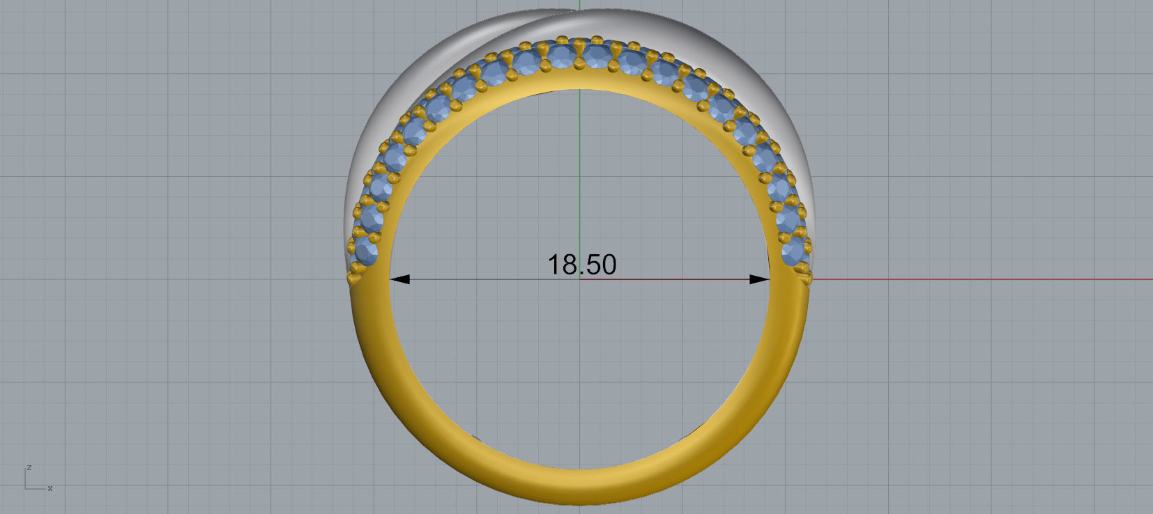 Grisogono Ring 3D print model C27 3D print model_10