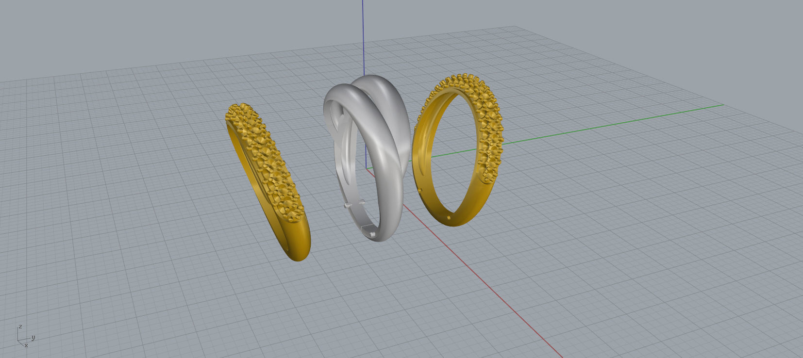 Grisogono Ring 3D print model C27 3D print model_15