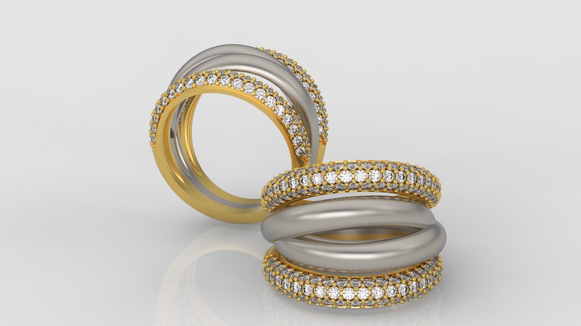 Grisogono Ring 3D print model C27 3D print model_3