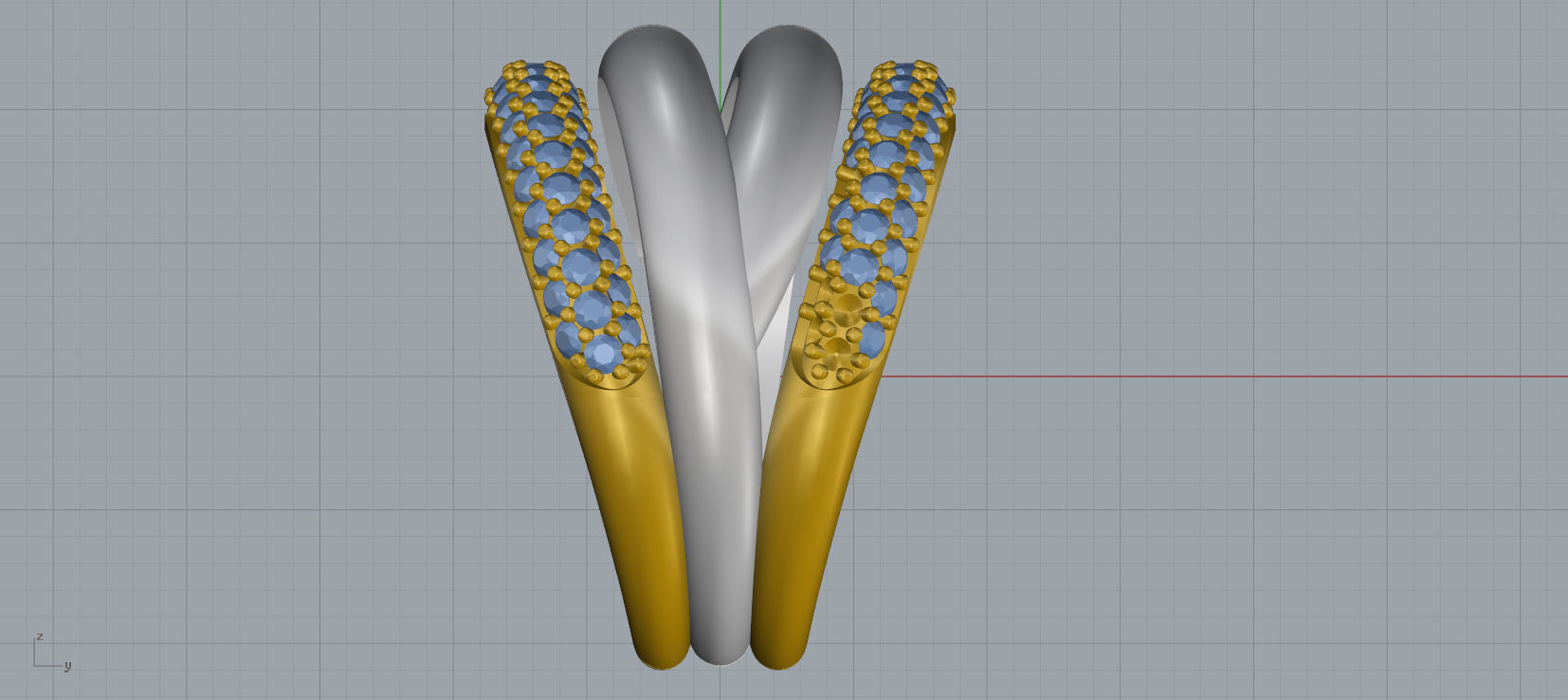 Grisogono Ring 3D print model C27 3D print model_11