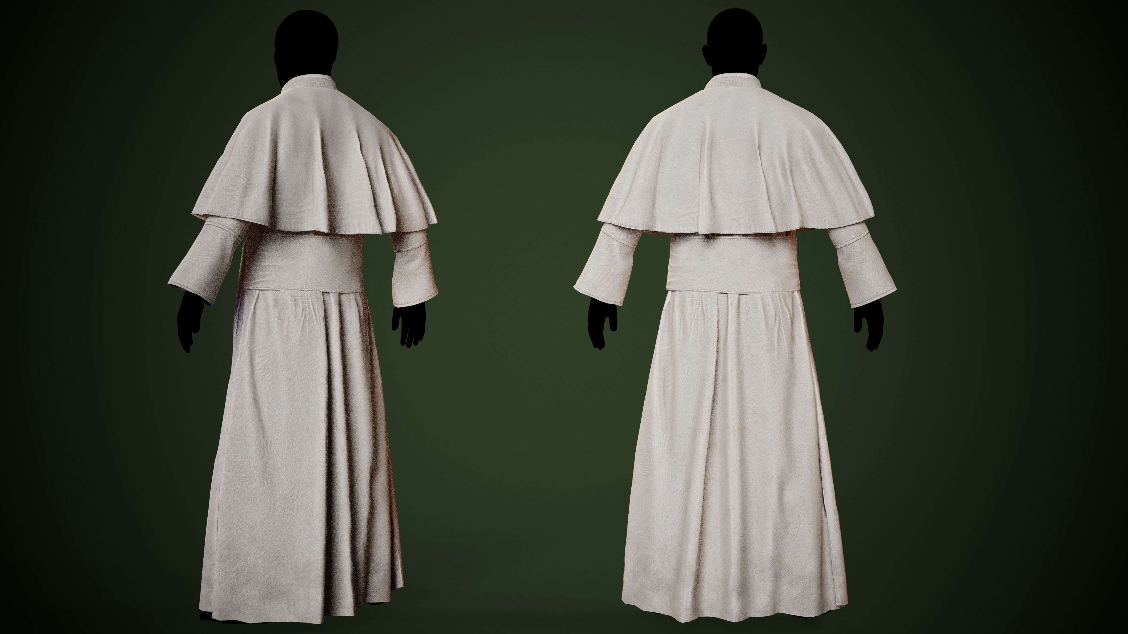 3D RELIGIOUS Outfits clothes for 3D Character  Low-poly 3D model_17