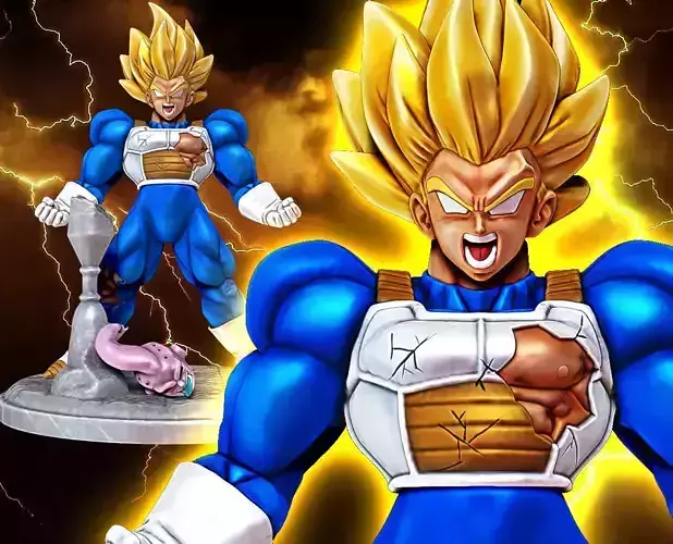 Goku Super Saiyan Full Power Dragon Ball Z Figure for 3D print 3D print model