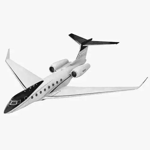 Large Business Jet Gulfstream G800 Flight 3D model