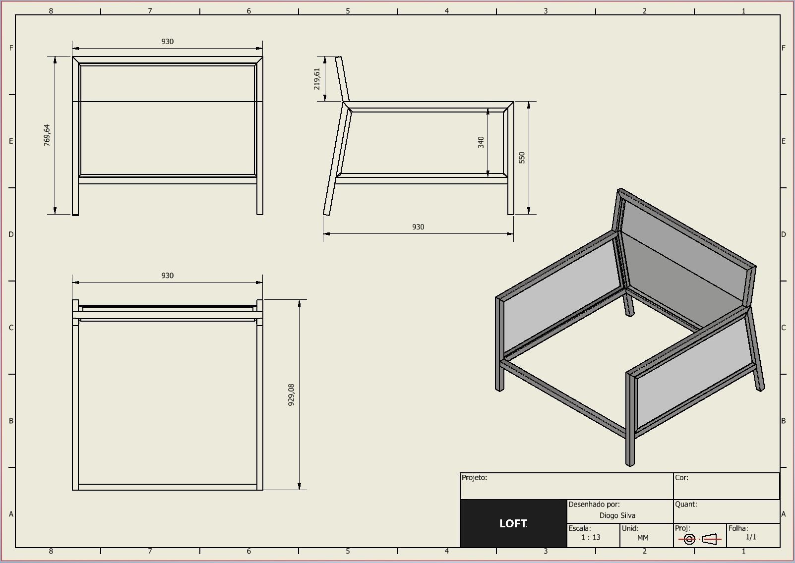 Luxury armchair Free 3D model_3