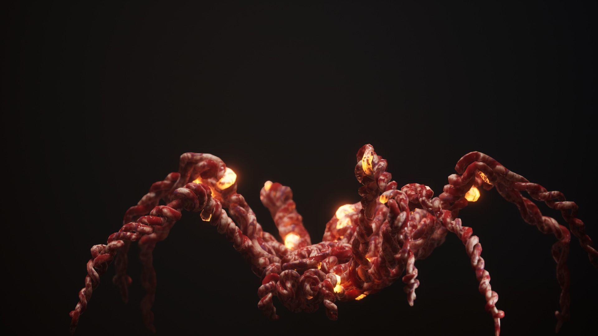 GutSpider Low-poly 3D model_10