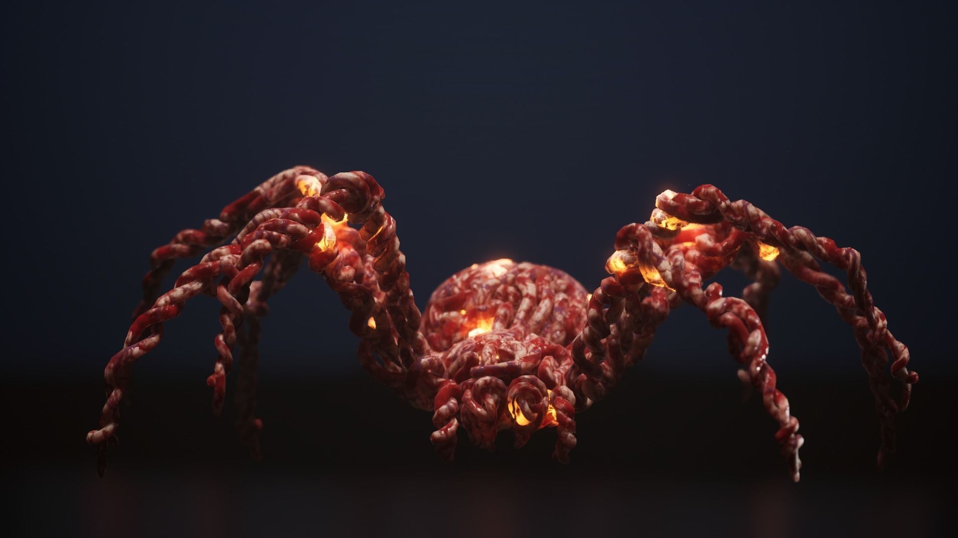 GutSpider Low-poly 3D model_2