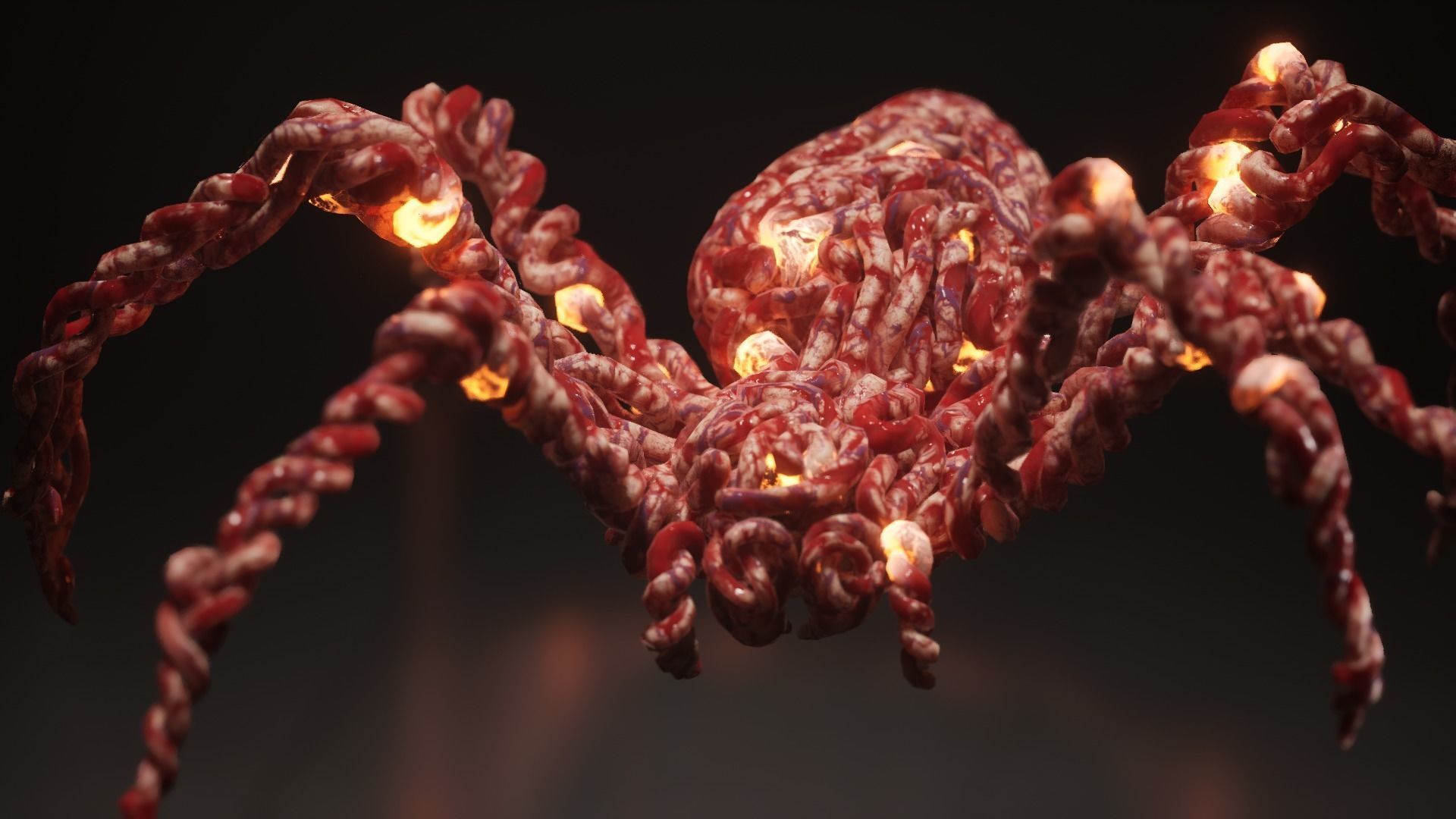 GutSpider Low-poly 3D model_11