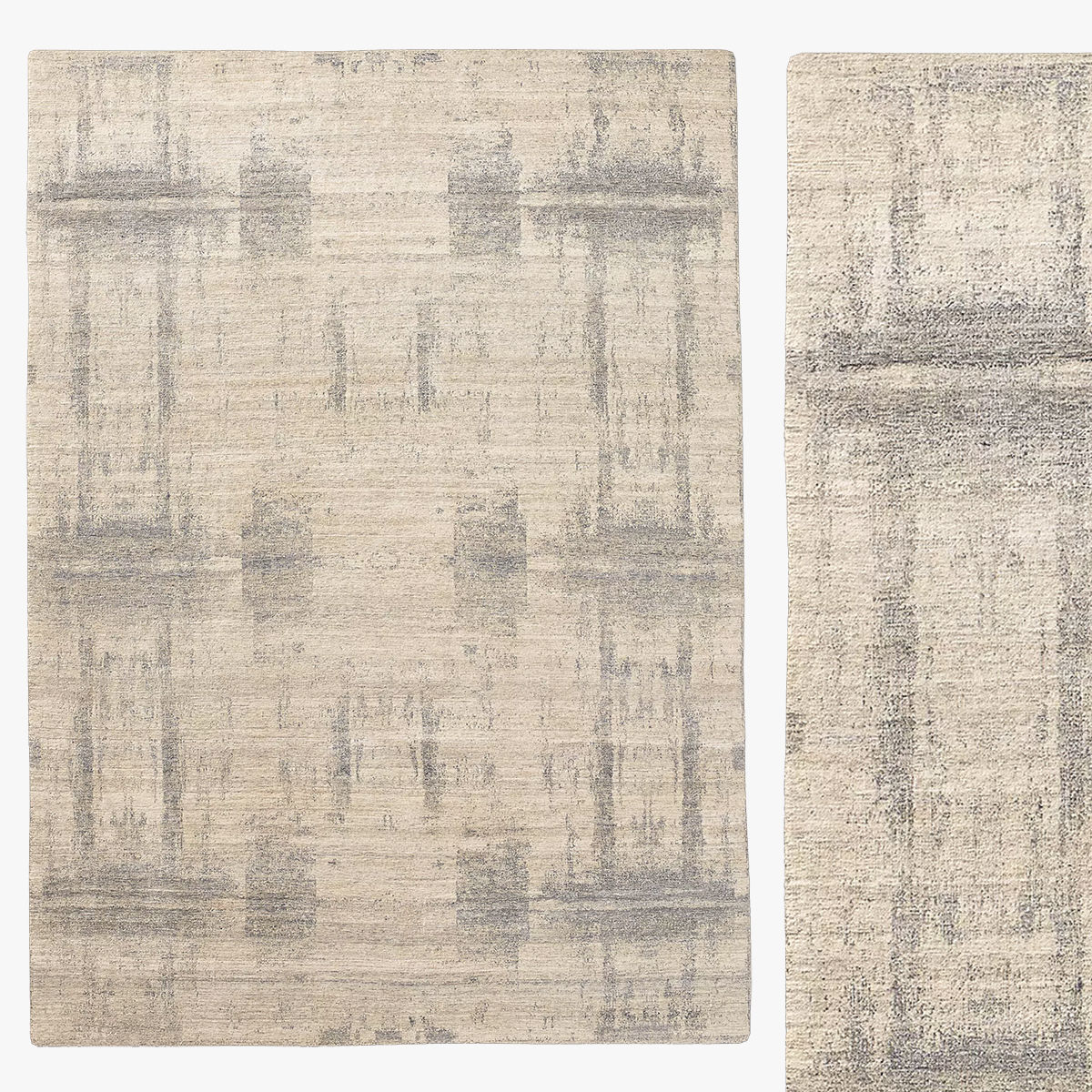 AXIS HAND-KNOTTED WOOL RUG 3D model_7