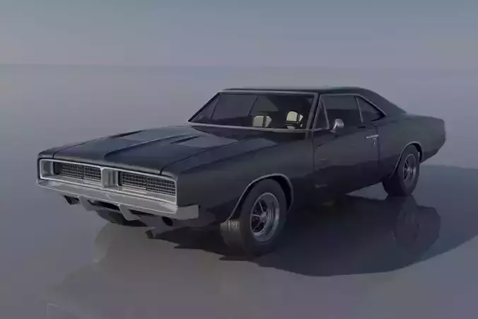Dodge Charger 1969 3D print model