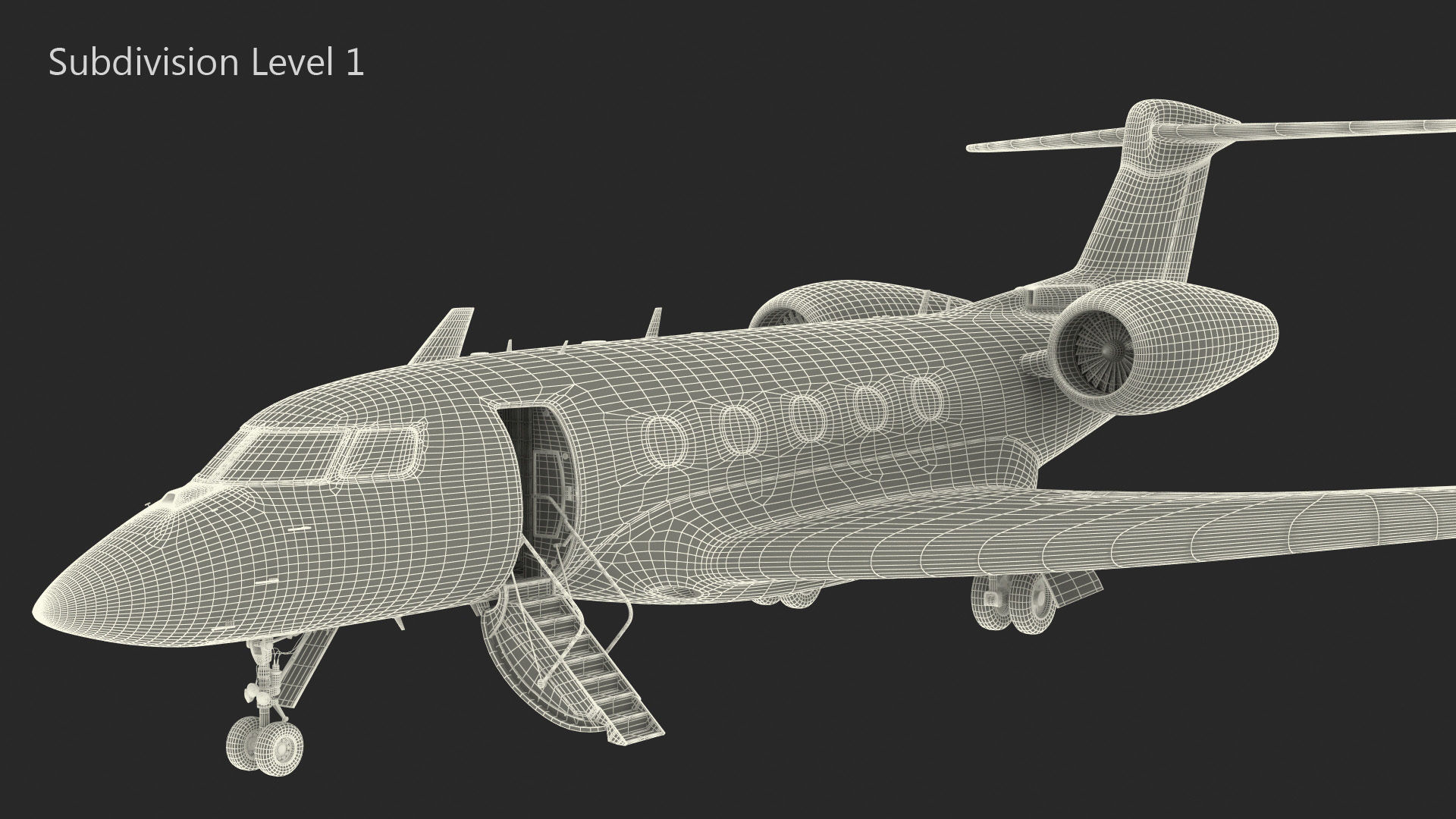 Gulfstream G400 Twin Engine Business Jet 3D model_31