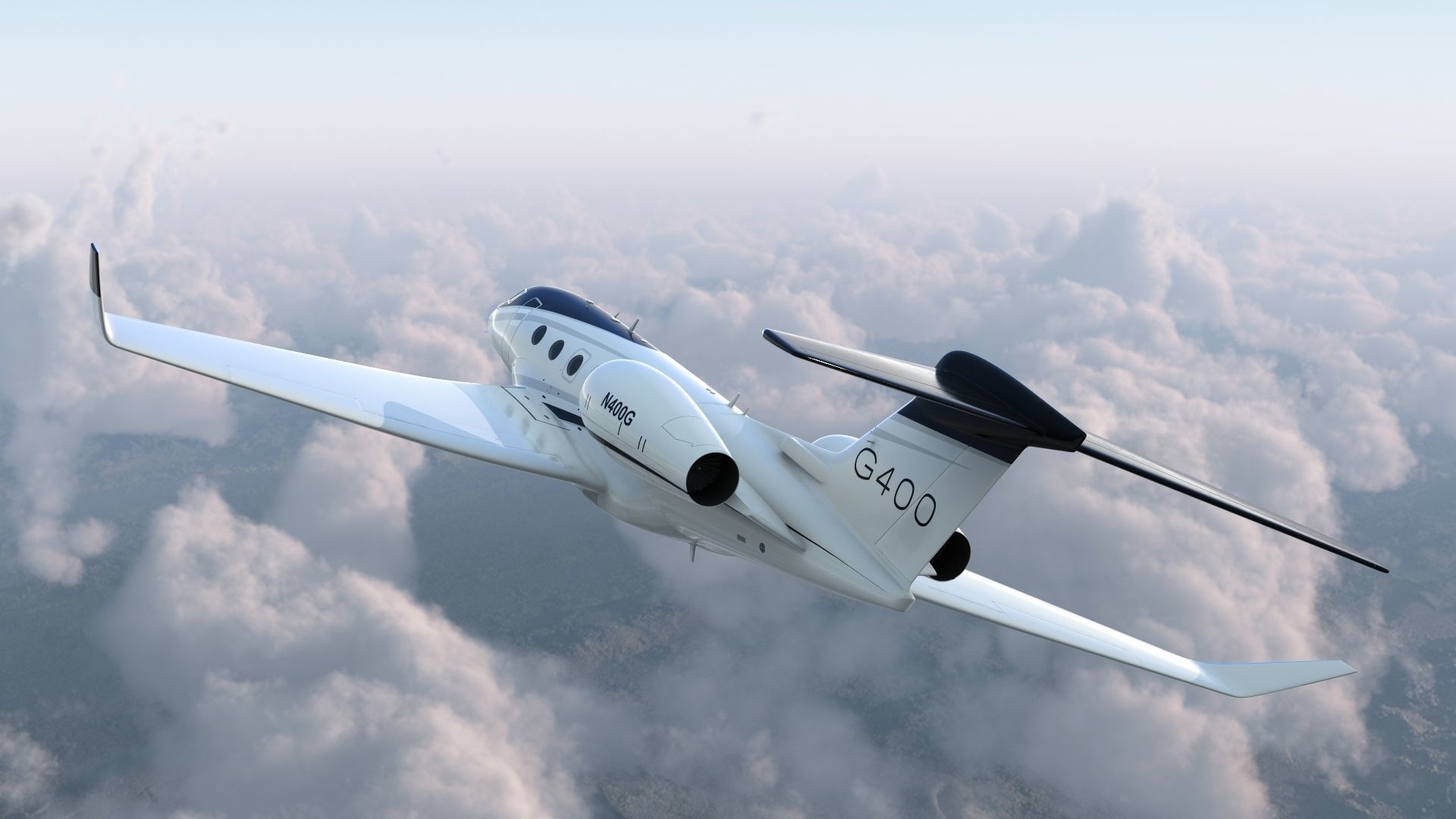Gulfstream G400 Twin Engine Business Jet 3D model_7