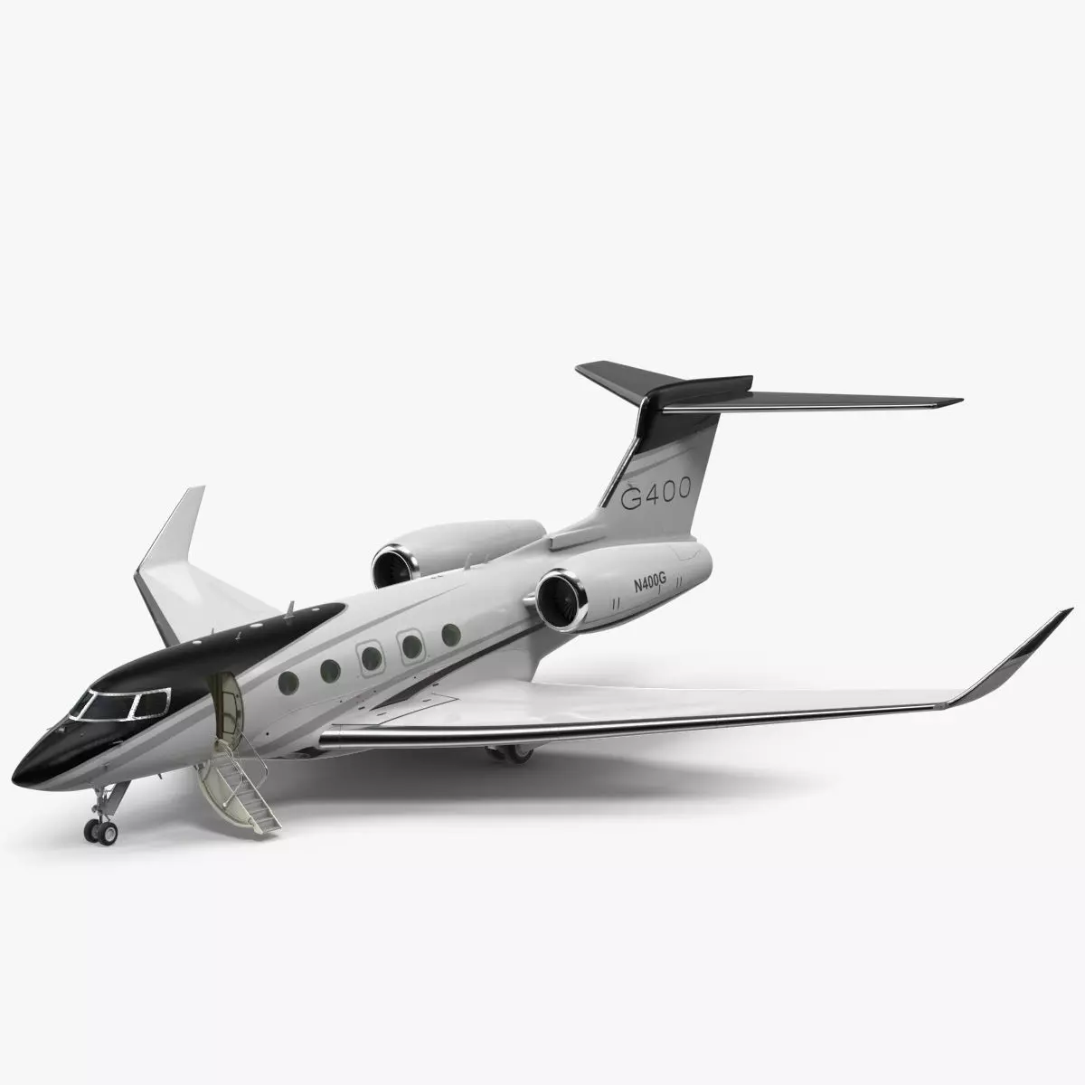 Gulfstream G400 Twin Engine Business Jet 3D model_0